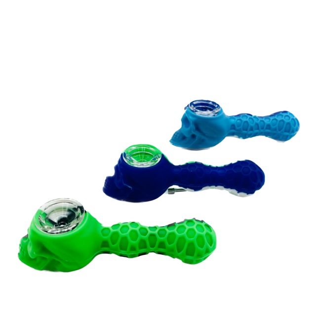 KAPOW KAPOW SKULL SILICONE PIPE-S80