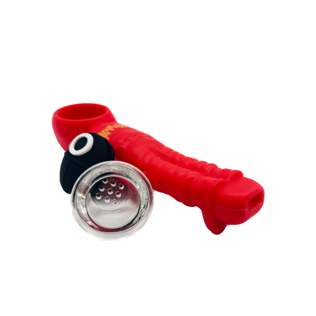 KAPOW KAPOW RED SILICONE PIPE-S562