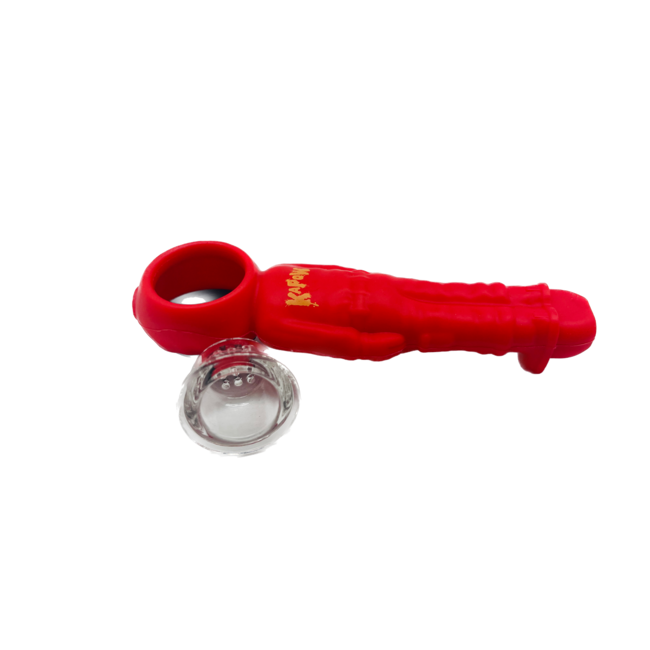 KAPOW KAPOW RED SILICONE PIPE-S562