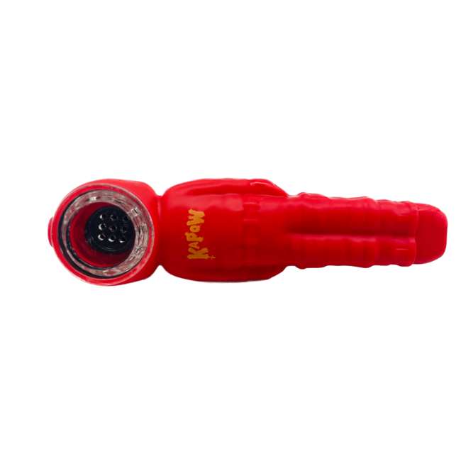 KAPOW KAPOW RED SILICONE PIPE-S562