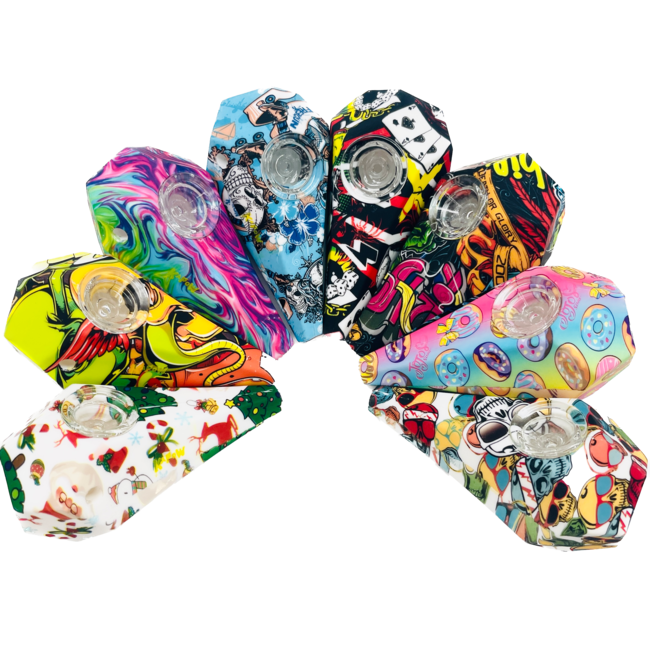 KAPOW KAPOW DIAMOND SILICONE PIPE-S54-1