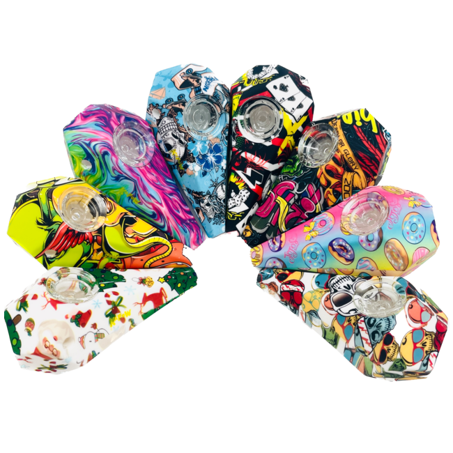 KAPOW KAPOW DIAMOND SILICONE PIPE-S54-1