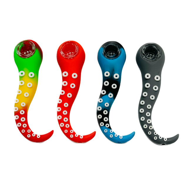 KAPOW KAPOW SQUID WHISKER SILICONE PIPE-S549