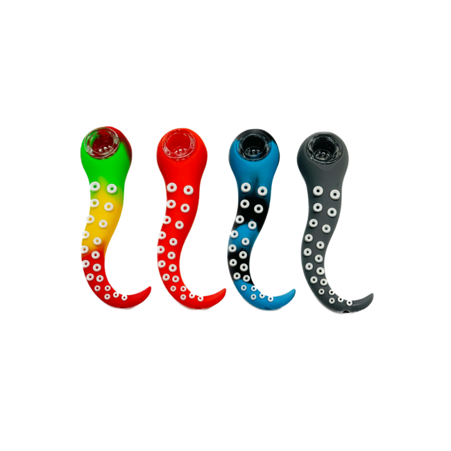 KAPOW KAPOW SQUID WHISKER SILICONE PIPE-S549