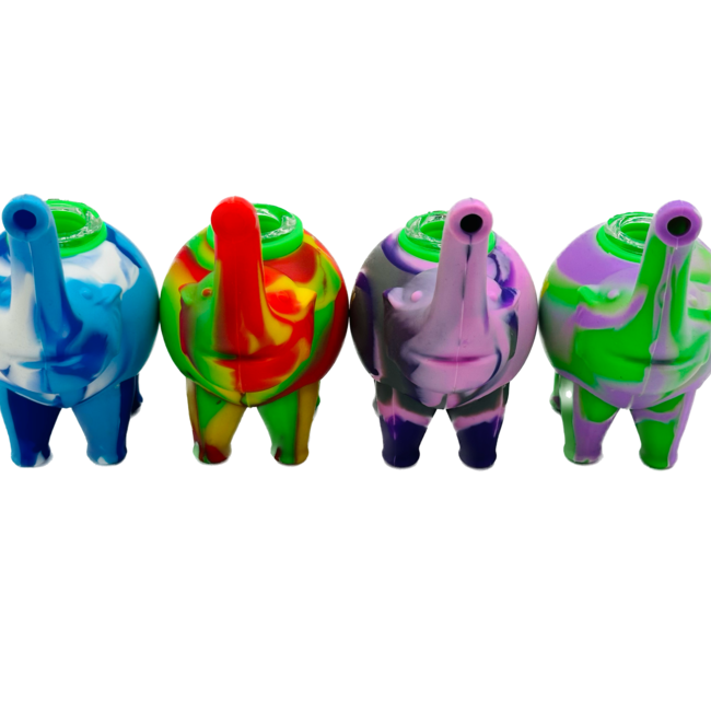 KAPOW KAPOW ELEPHANT SILICONE PIPE-S55