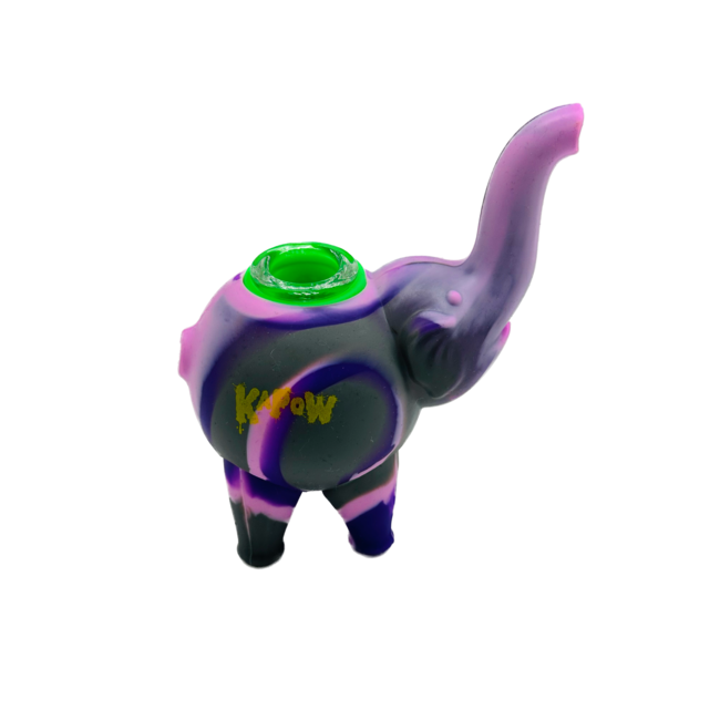 KAPOW KAPOW ELEPHANT SILICONE PIPE-S55