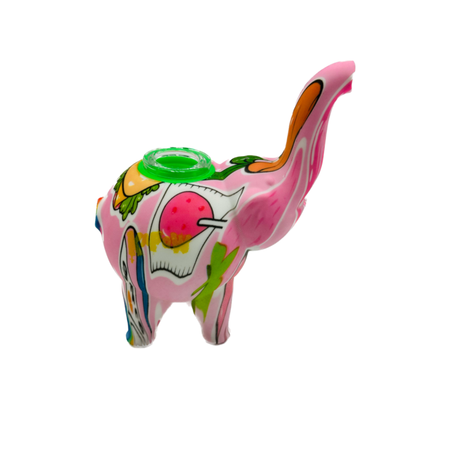 KAPOW KAPOW ELEPHANT SILICONE PIPE-S55-1
