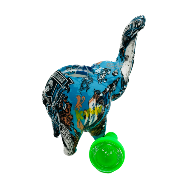 KAPOW KAPOW ELEPHANT SILICONE PIPE-S55-1