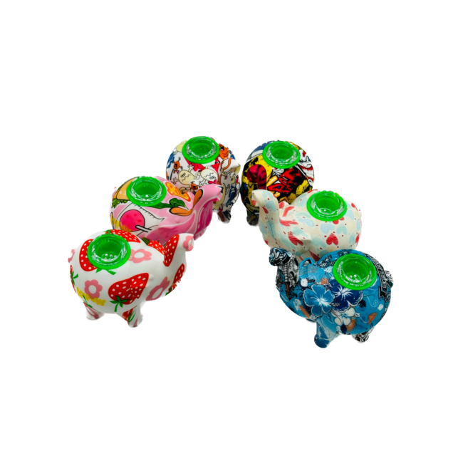 KAPOW KAPOW ELEPHANT SILICONE PIPE-S55-1