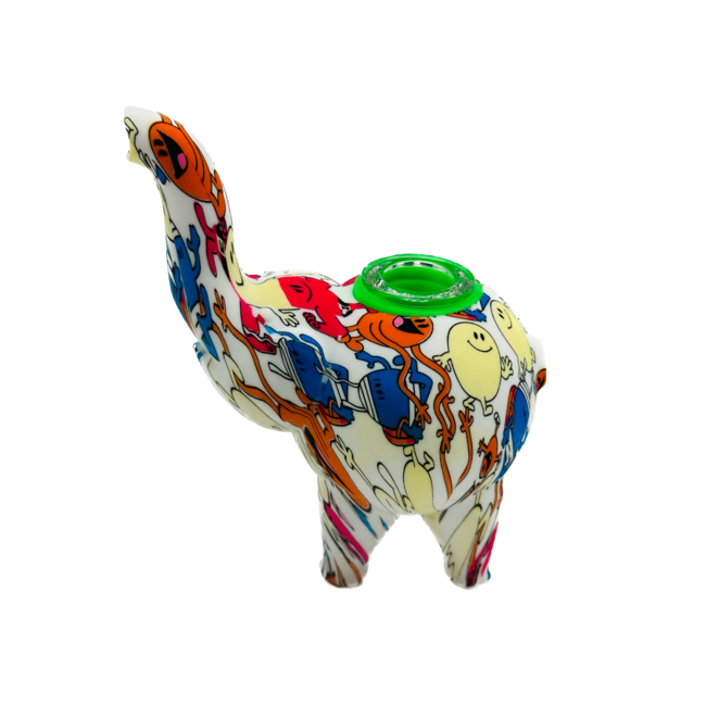 KAPOW KAPOW ELEPHANT SILICONE PIPE-S55-1