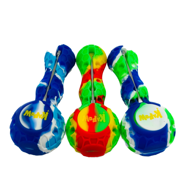 KAPOW KAPOW HONE-COMB BEE SILICONE PIPE-S29-1