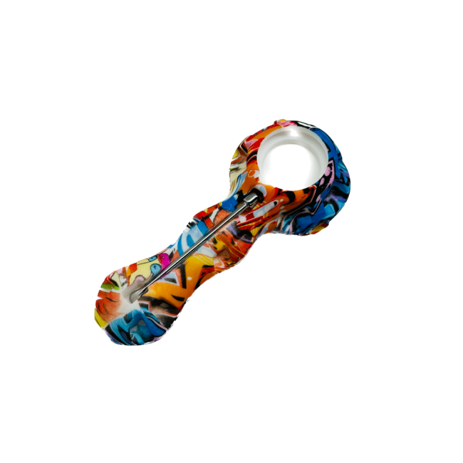 KAPOW KAPOW SPOON MIX COLOUR SILICONE PIPE-S29-2