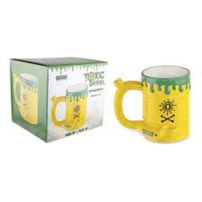 OOZE 4.5'' CEREMIC TOXIC BARREL MUG PIPE