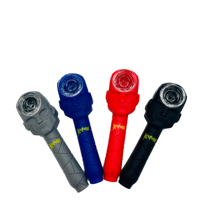 KAPOW KAPOW IRON MAN  SILICONE PIPE-S81