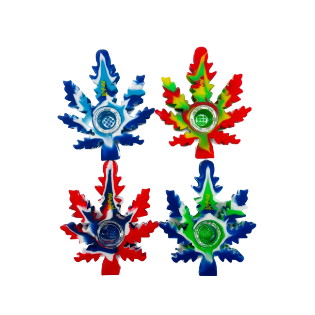 KAPOW KAPOW WEED LEAF SILICONE PIPE-S525