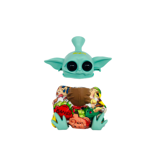 KAPOW KAPOW FAT YODA SILICONE PIPE -S442-1