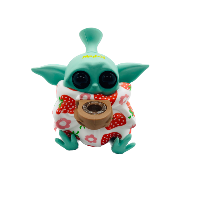 KAPOW KAPOW FAT YODA SILICONE PIPE -S442-1