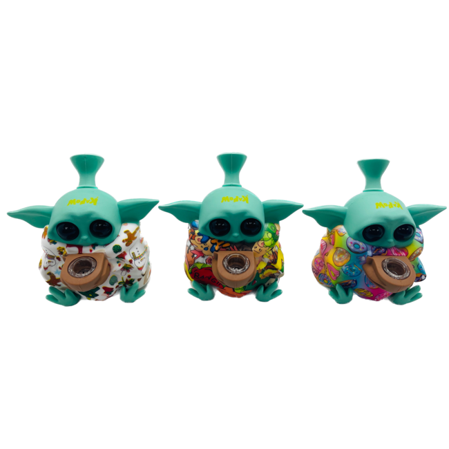 KAPOW KAPOW FAT YODA SILICONE PIPE -S442-1