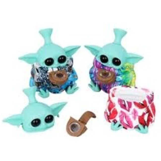 KAPOW KAPOW FAT YODA SILICONE PIPE -S442-1