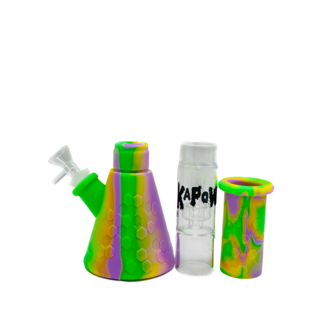 KAPOW KAPOW SILICONE HONEYCOMB BONG-S404