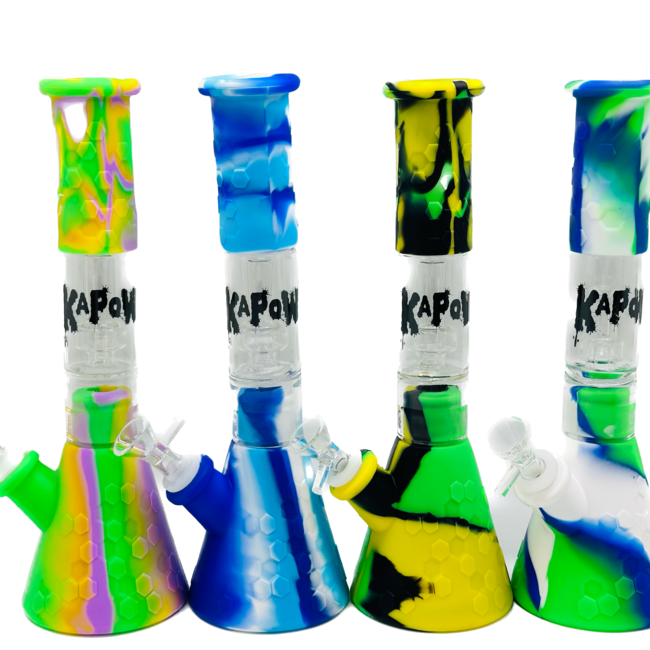 KAPOW KAPOW SILICONE HONEYCOMB BONG-S404