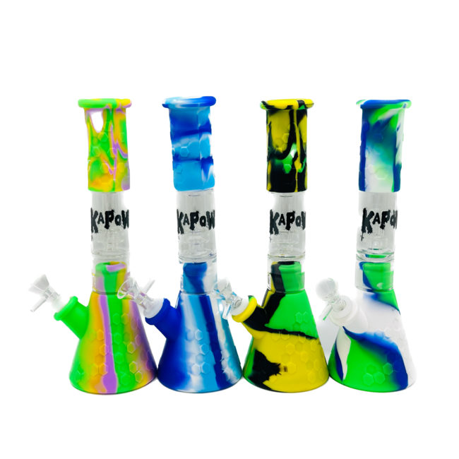 KAPOW KAPOW SILICONE HONEYCOMB BONG-S404