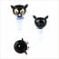 KAPOW 14MM CUTE CAT SHAPE GLASS BOWL CC462-14