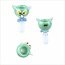 KAPOW 14MM CUTE CAT SHAPE GLASS BOWL CC462-14