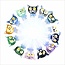 KAPOW 14/18MM CUTE CAT GLASS BOWL-CC462-2 IN 1