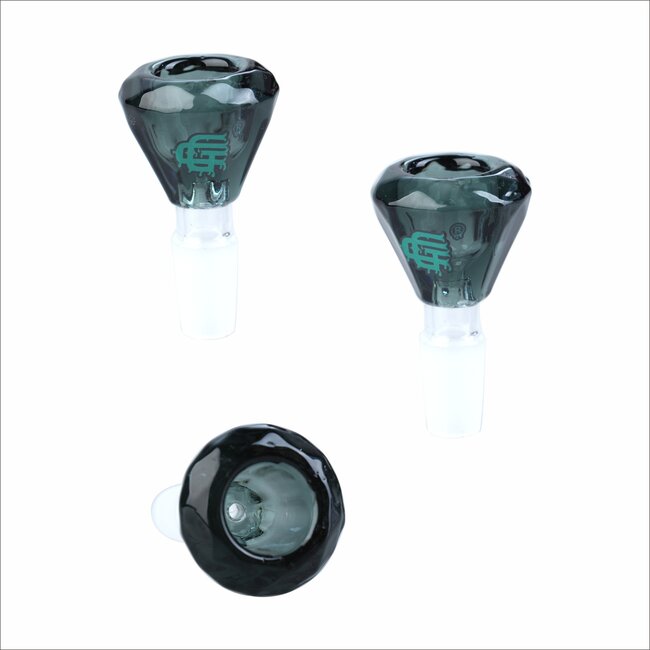 CRYSTAL GLASS 14MM DIAMOND GLASS BOWL CC404