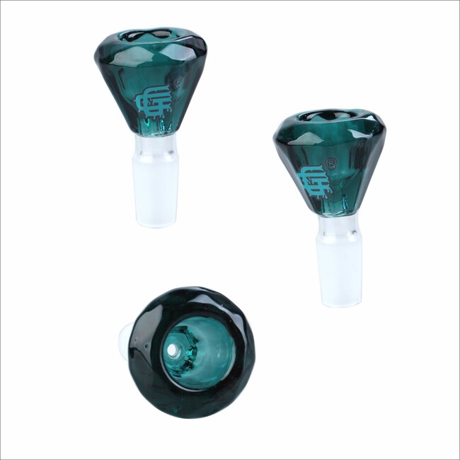 CRYSTAL GLASS 14MM DIAMOND GLASS BOWL CC404