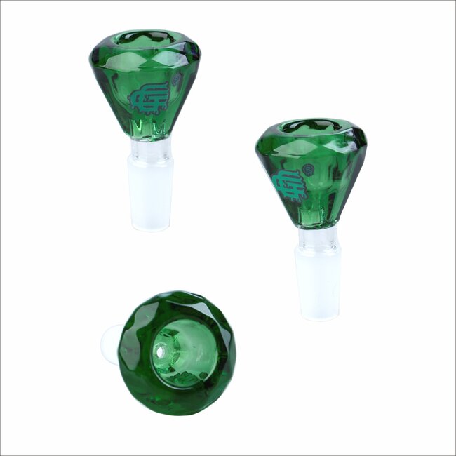 CRYSTAL GLASS 14MM DIAMOND GLASS BOWL CC404