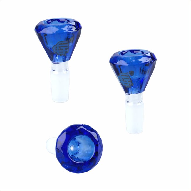 CRYSTAL GLASS 14MM DIAMOND GLASS BOWL CC404