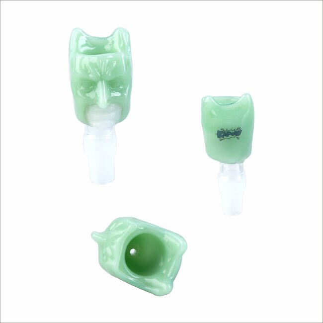 KAPOW 14/18MM  SCARED FACE GLASS BOWL