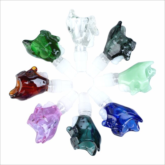 KAPOW 14/18MM  SCARED FACE GLASS BOWL