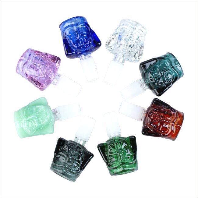 CRYSTAL GLASS 14MM DARTH VADER GLASS BOWL CC407