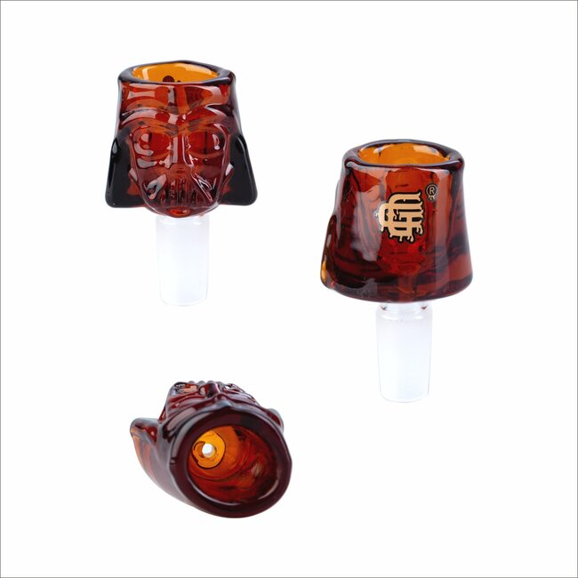 CRYSTAL GLASS 14MM DARTH VADER GLASS BOWL CC407