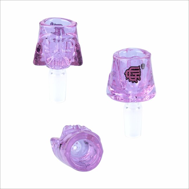 CRYSTAL GLASS 14MM DARTH VADER GLASS BOWL CC407