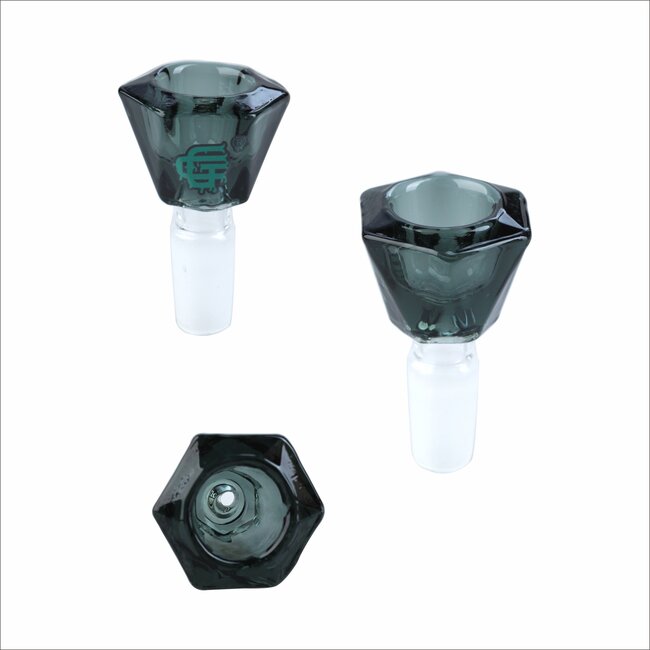 CRYSTAL GLASS 14MM CUTTING SHAPE GLASS BOWL CC408