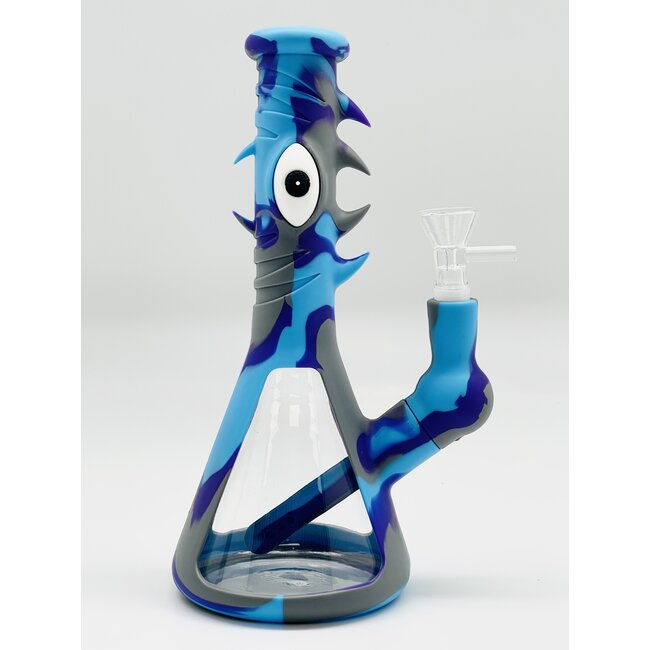KAPOW KAPOW FOUR SIDED EYE POT SILICONE BONG-S443