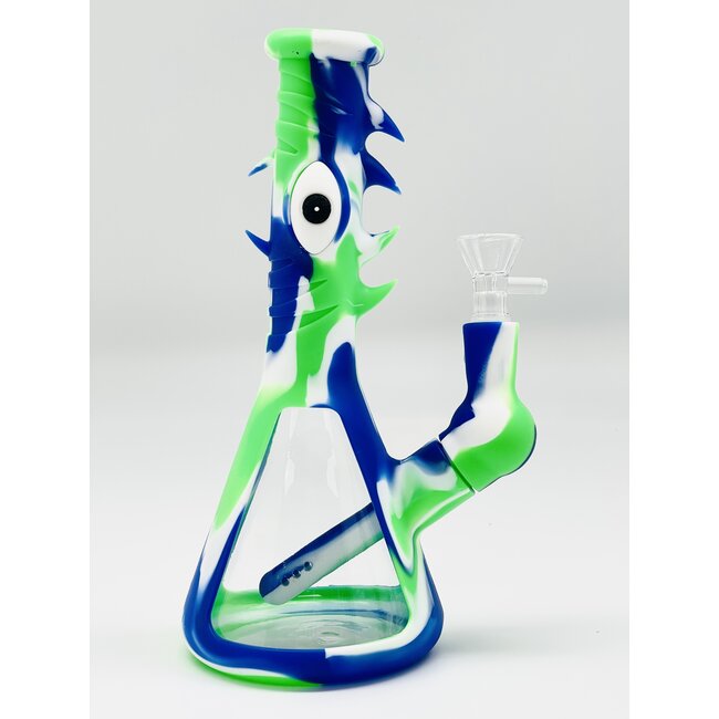 KAPOW KAPOW FOUR SIDED EYE POT SILICONE BONG-S443