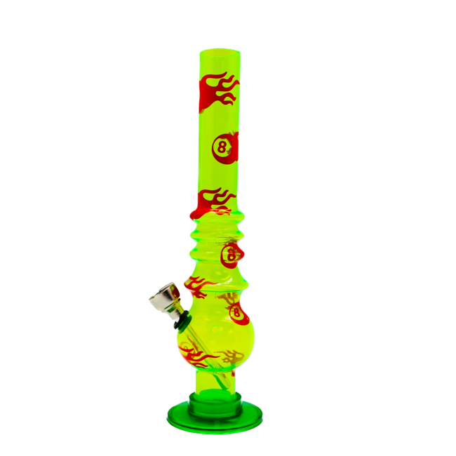 ACRYLIC MINI ACRYLIC HOT 8 BONG 8.3" MIG-016-8
