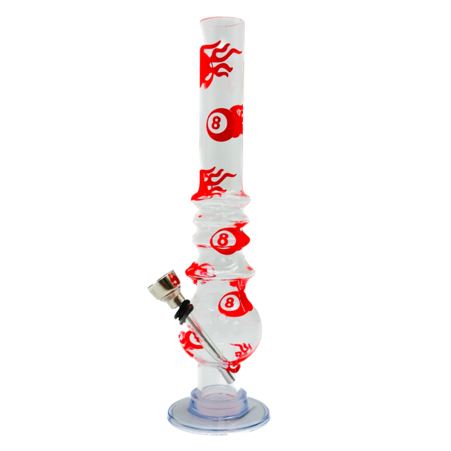 ACRYLIC MINI ACRYLIC HOT 8 BONG 8.3" MIG-016-8
