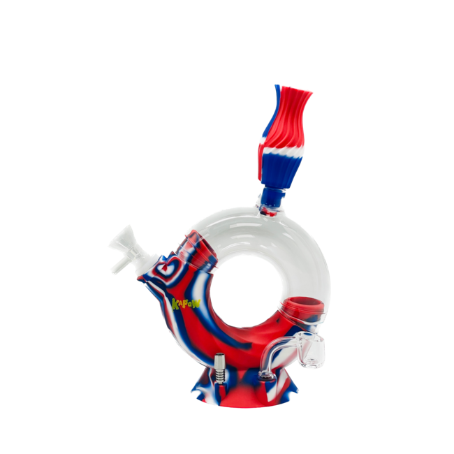 KAPOW KAPOW HALF ROUND POT SILICONE BONG-S468