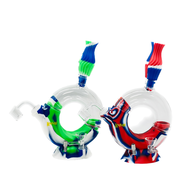 KAPOW KAPOW HALF ROUND POT SILICONE BONG-S468