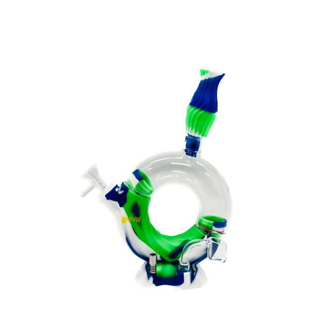 KAPOW KAPOW HALF ROUND POT SILICONE BONG-S468