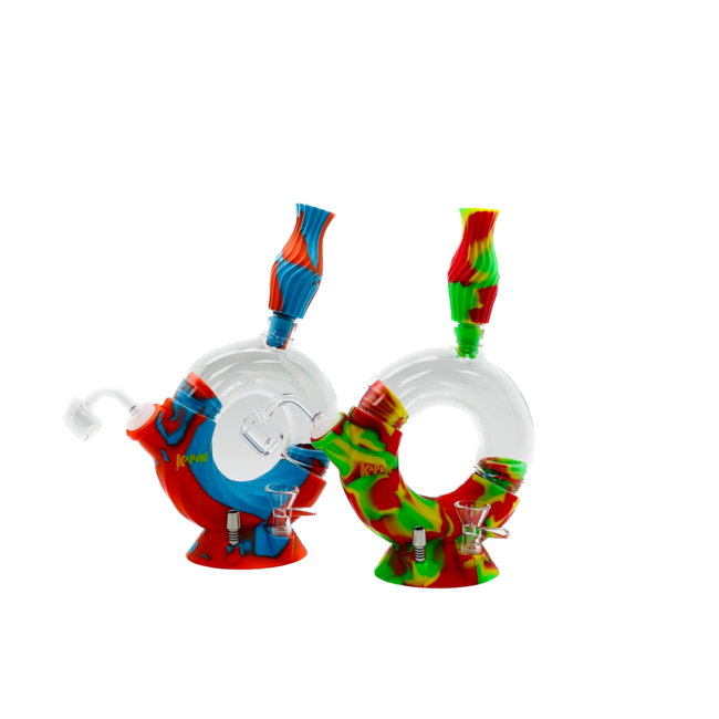 KAPOW KAPOW HALF ROUND POT SILICONE BONG-S468