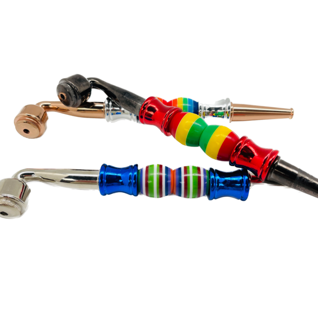 SHISHA VAPE PEN ROUND BEAD METAL PIPE-YD155