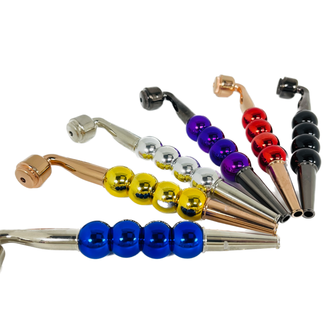 FOUR BEADS METAL PIPE-YD087