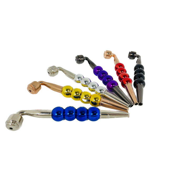 FOUR BEADS METAL PIPE-YD087